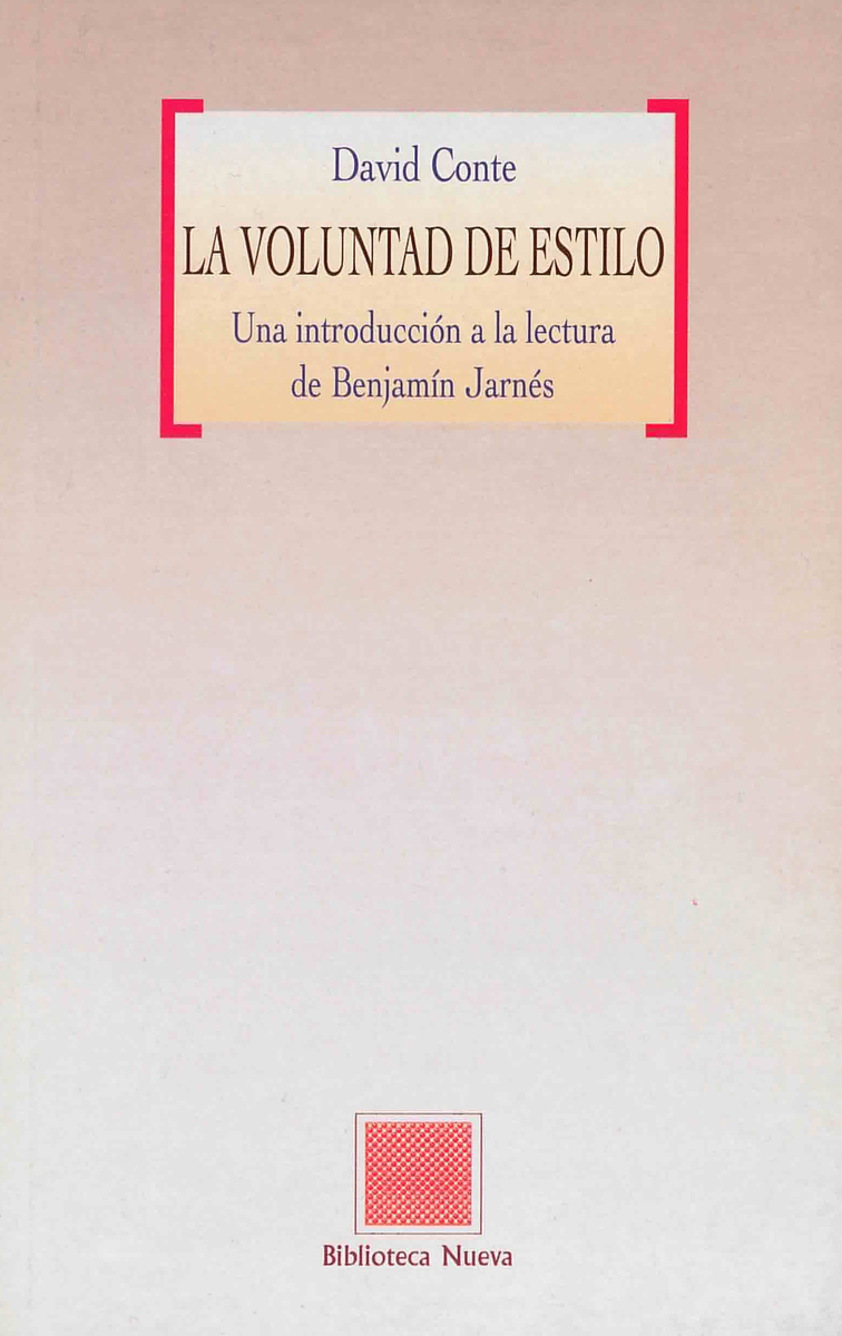 LA VOLUNTAD DE ESTILO: portada