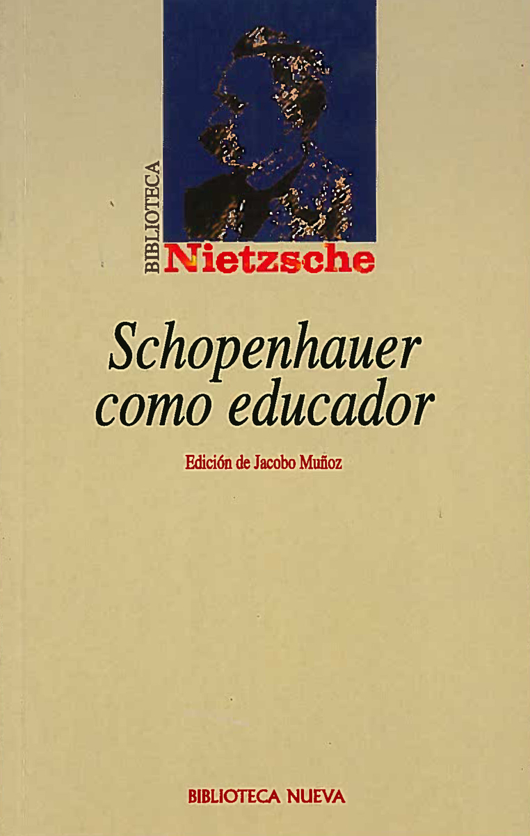 SCHOPENHAUER COMO EDUCADOR: portada