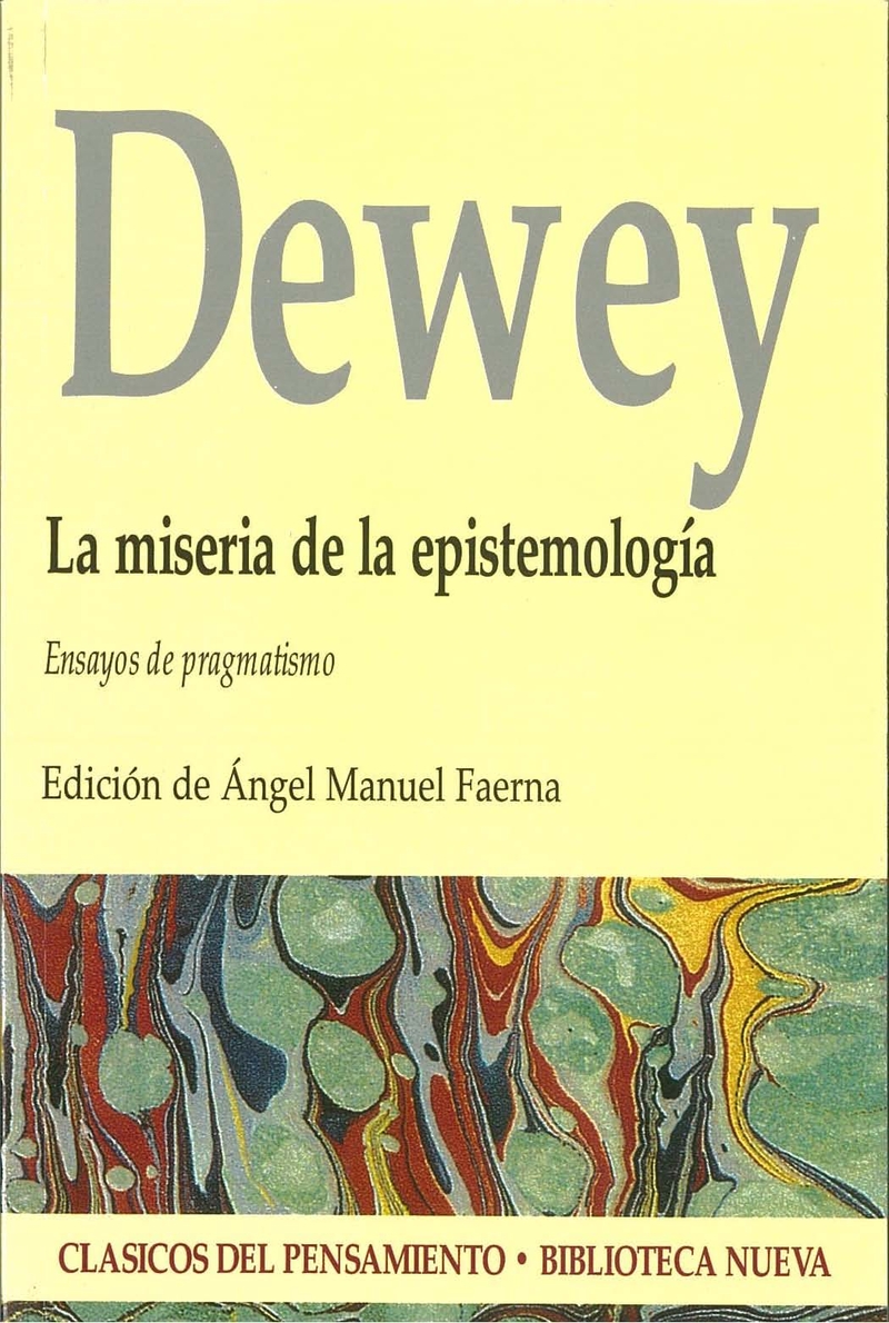 MISERIA DE LA EPISTEMOLOGÍA, LA: portada