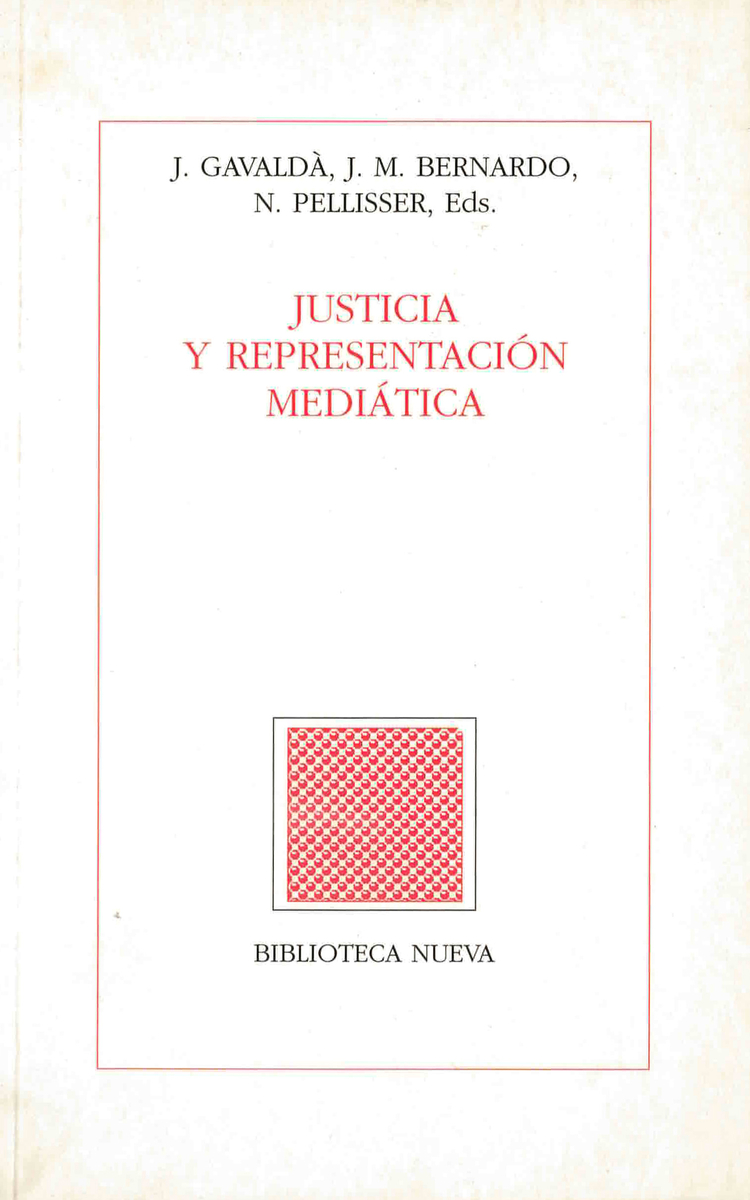 JUSTICIA Y REPRESENTACIN MEDITICA: portada