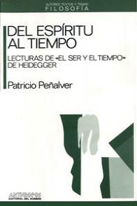 DEL ESPIRITU AL TIEMPO: portada