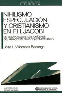 NIHILISMO ESPECULACION Y CRISTIANISMO: portada