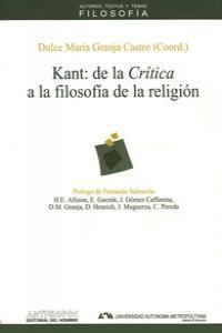 KANT DE LA CRITICA A LA FILOSOFIA DE LA RELIGION: portada