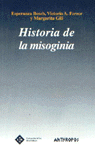 HISTORIA DE LA MISOGINIA: portada