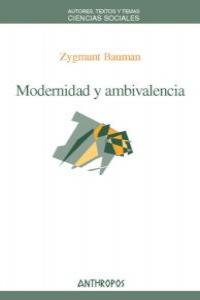 MODERNIDAD Y AMBIVALENCIA: portada