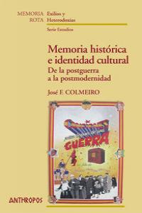 MEMORIA HISTORICA E IDENTIDAD CULTURAL: portada