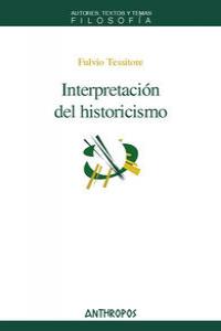 INTERPRETACION DEL HISTORICISMO: portada