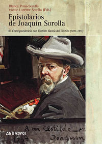 EPISTOLARIOS DE JOAQUIN SOROLLA VOL III: CORRESPONDENCIA CON: portada