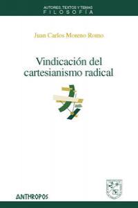 VINDICACION DEL CARTESIANISMO RADICAL: portada