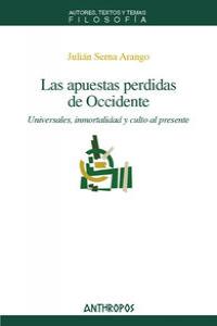 APUESTAS PERDIDAS DE OCCIDENTE,LAS: portada