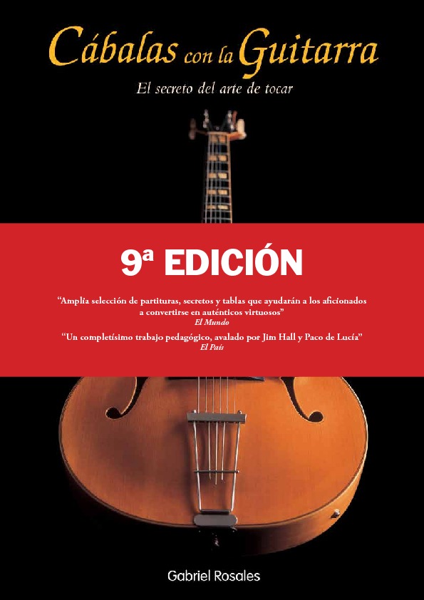 CÁBALAS CON LA GUITARRA.  9ª edición: portada