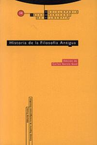 HISTORIA DE LA FILOSOFA ANTIGUA: portada