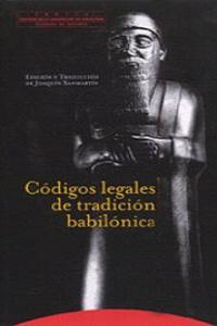 CóDIGOS LEGALES DE TRADICIóN BABILóNICA: portada