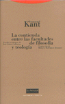 LA CONTIENDA ENTRE LAS FACULTADES DE FILOSOFíA Y TEOLOGíA: portada