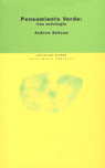 PENSAMIENTO VERDE: UNA ANTOLOGíA: portada