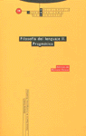 FILOSOFíA DEL LENGUAJE II. PRáGMáTICA: portada