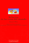 RELACIóN DE LAS COSAS DEL MUNDO: portada