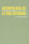 ANTROPOLOGA DE LA VIDA COTIDIANA 1: portada