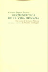 HERMENUTICA DE LA VIDA HUMANA: portada