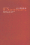 CRíTICA DE LA RAZóN INSTRUMENTAL: portada