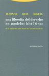 UNA FILOSOFA DEL DERECHO EN MODELOS HISTRICOS: portada