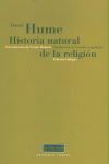 HISTORIA NATURAL DE LA RELIGIóN: portada