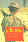 NO EN MI NOMBRE: portada