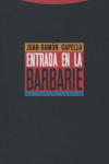 ENTRADA EN LA BARBARIE: portada