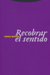 RECOBRAR EL SENTIDO: portada