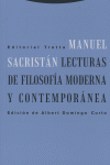 LECTURAS DE FILOSOFíA MODERNA Y CONTEMPORáNEA: portada