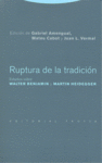 RUPTURA DE LA TRADICIóN: portada