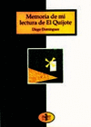 MEMORIA DE MI LECTURA EL QUIJOTE: portada