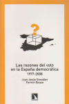 RAZONES DEL VOTO EN LA ESPAA DEMOCRATICA 1977-2008,LAS: portada