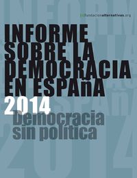 Informe sobre la Democracia en Espaa 2014: portada