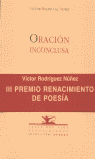 ORACION INCONCLUSA. (III PREMIO: portada