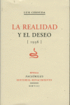 LA REALIDAD Y EL DESEO: portada