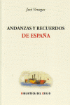 ANDANZAS Y RECUERDOS DE ESPAñA: portada