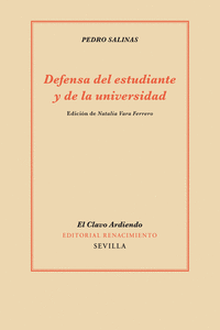 Defensa del estudiante y de la universidad: portada