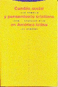CAMBIO SOCIAL Y PENSAMIENTO CRISTIANO EN AMéRICA LATINA: portada