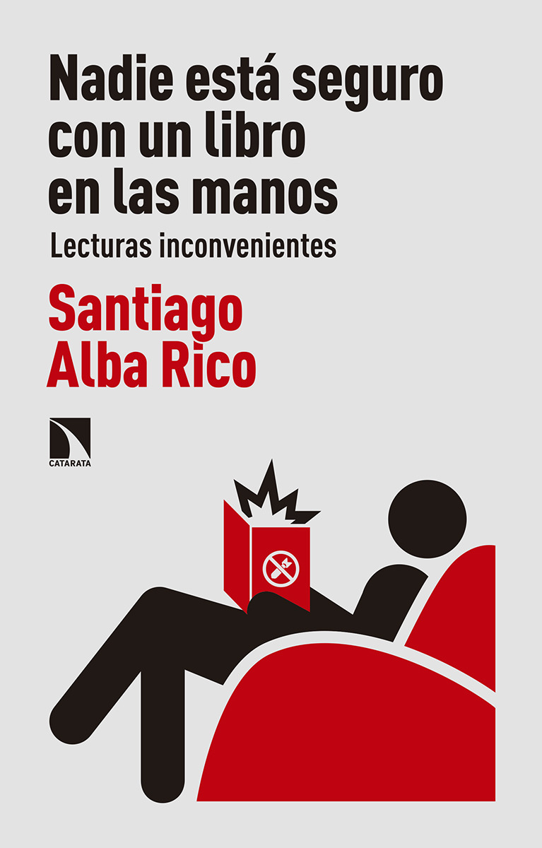 Nadie est seguro con un libro en las manos: portada