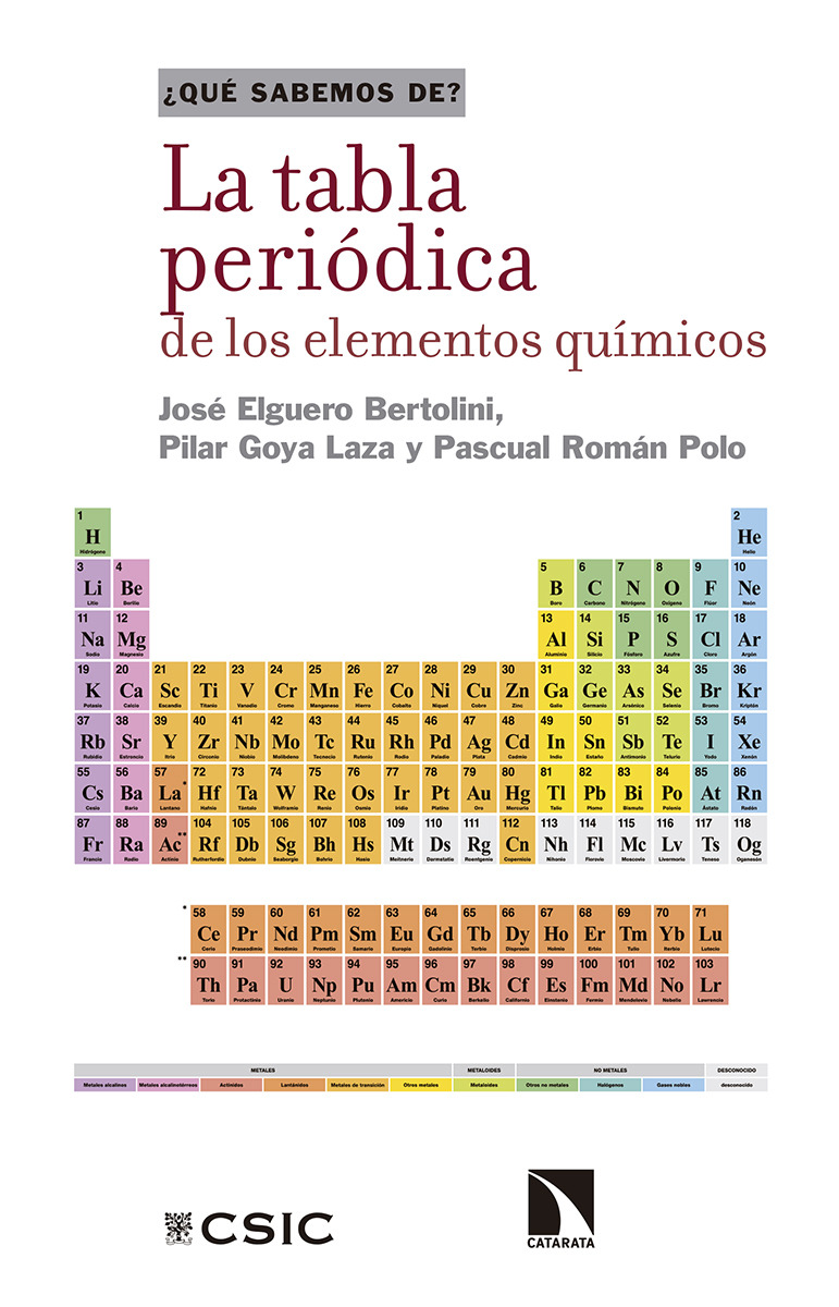 La tabla periódica de los elementos químicos: portada