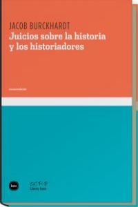 Juicio sobre la historia y los historiadores: portada