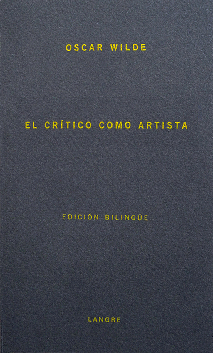 CRITICO COMO ARTISTA,EL: portada