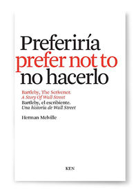 Bartleby, el escribiente/ The scrivener: portada