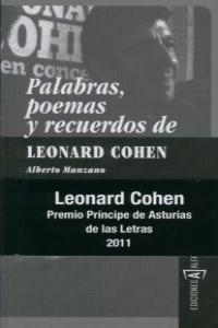 PALABRAS POEMAS Y RECUERDOS DE LEONARD COHEN 3ED: portada