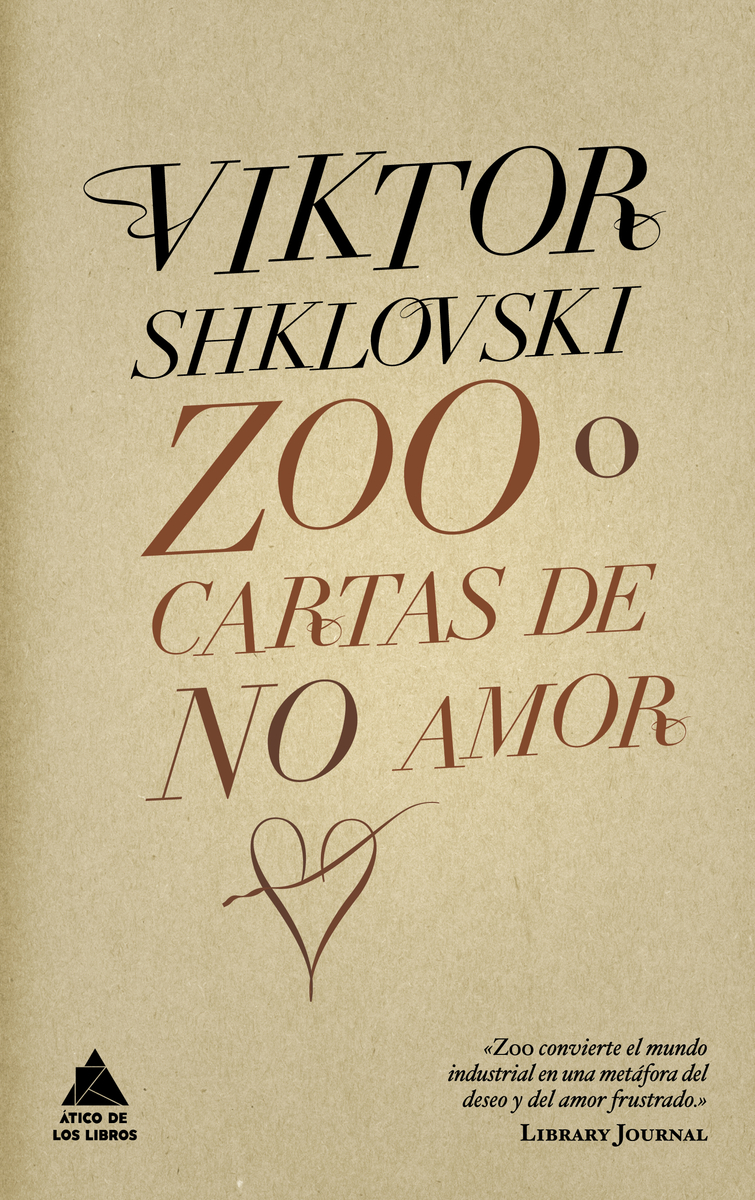 Zoo o cartas de no amor: portada