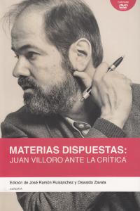 Materias dispuestas: portada