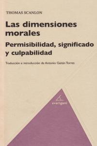 DIMENSIONES MORALES,LAS: portada