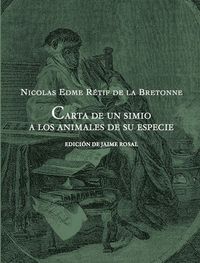 CARTA DE UN SIMIO A LOS ANIMALES DE SU ESPECIE: portada