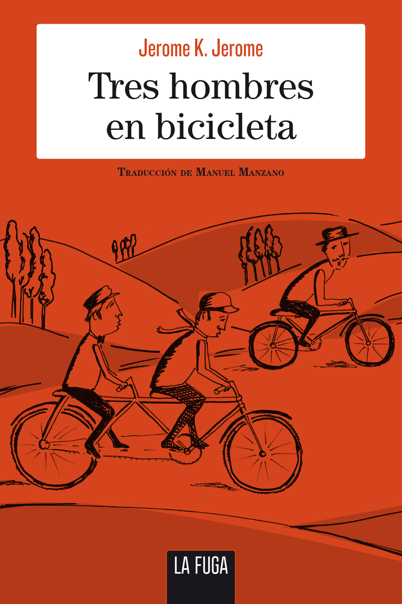 Tres hombres en bicicleta: portada